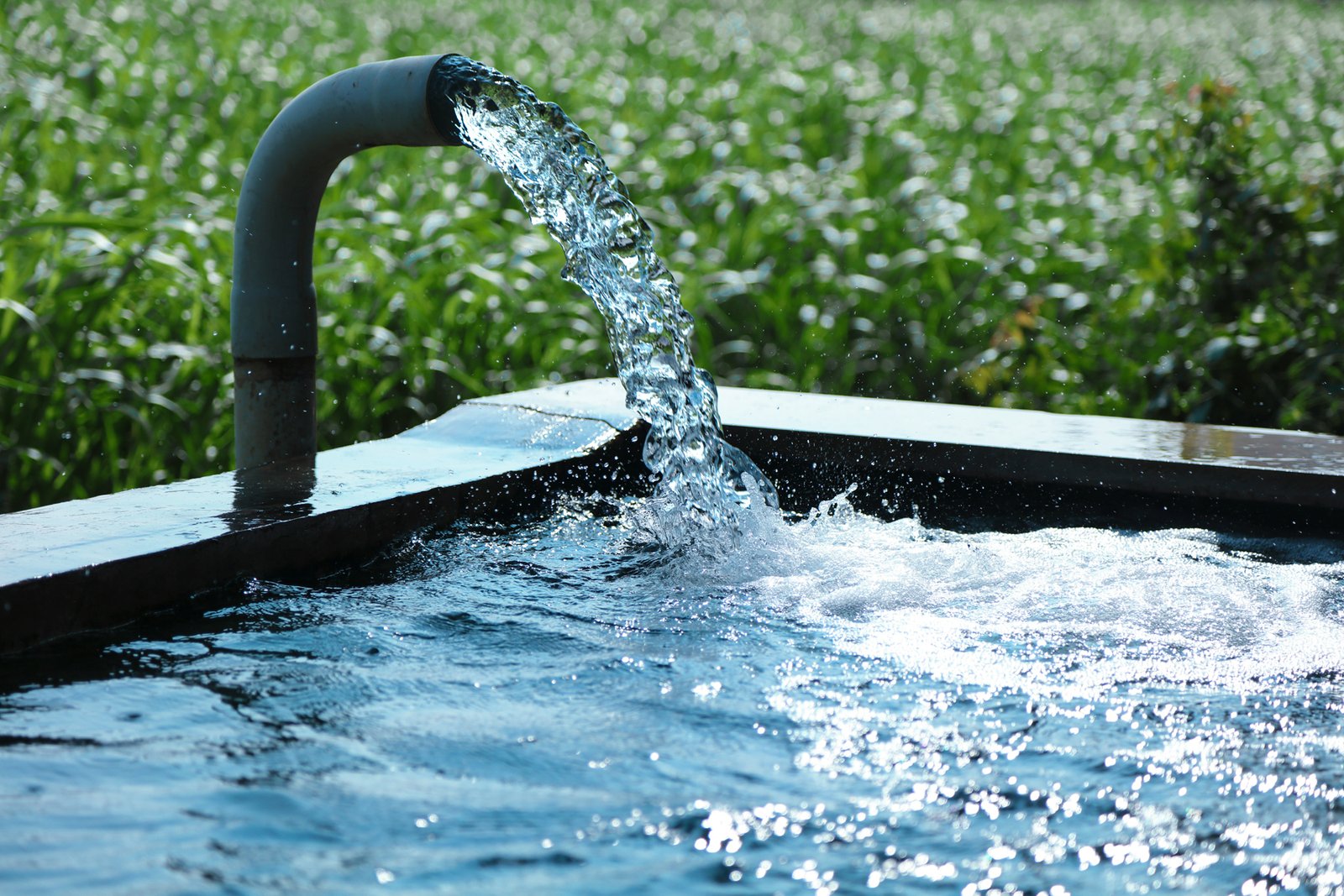 Belüftung von Wasser in einem Tank